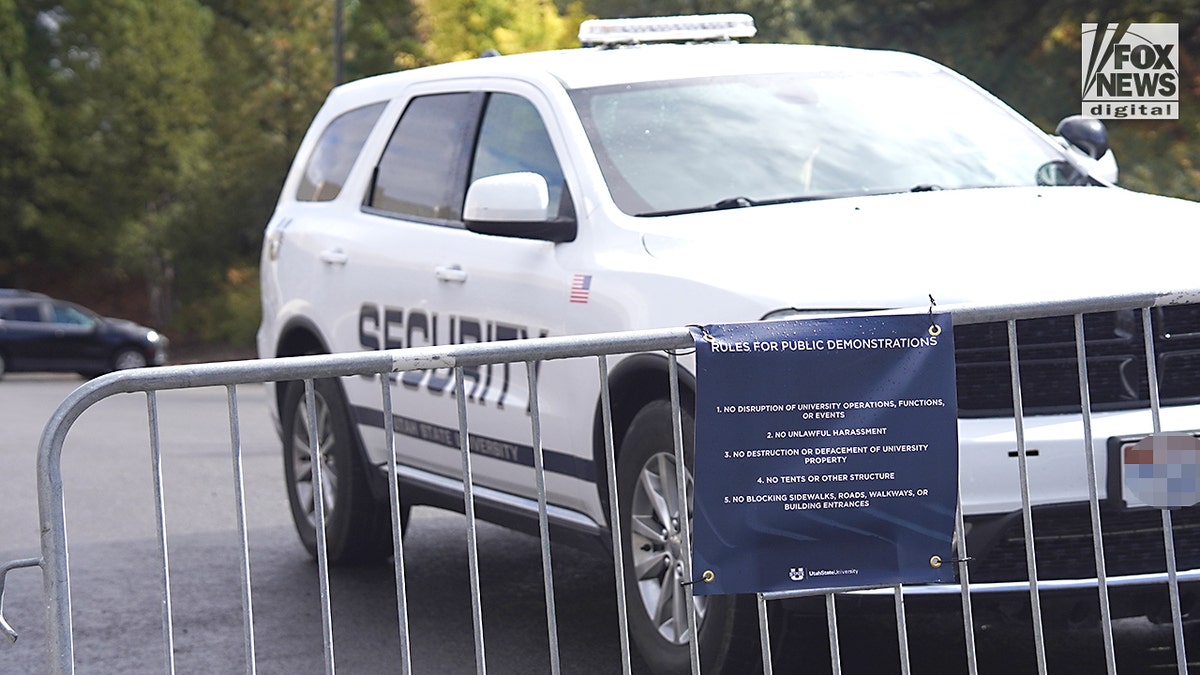 Security preps campus for a Turning Point USA event after the death of Charlie Kirk