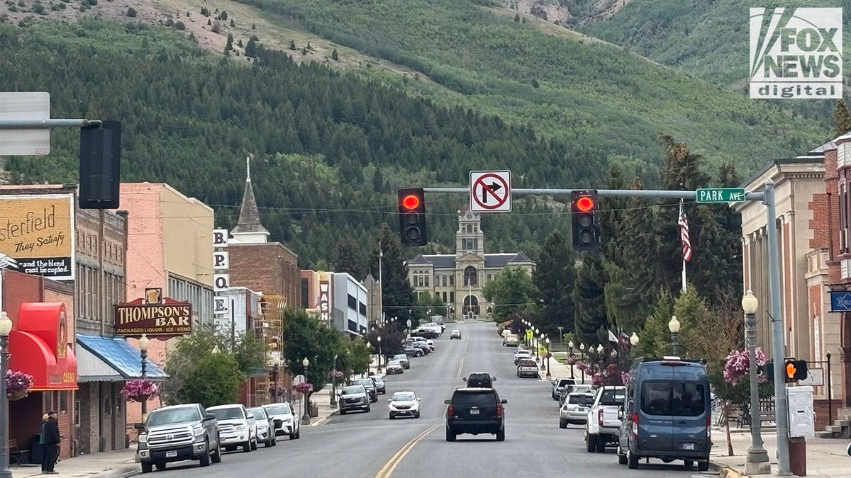 Panoramic view of scenic Montana where a manhunt is underway for a man who killed four people in a bar