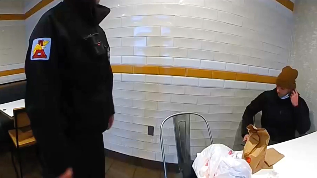 Bodycamera video of Luigi Mangione before his arrest.