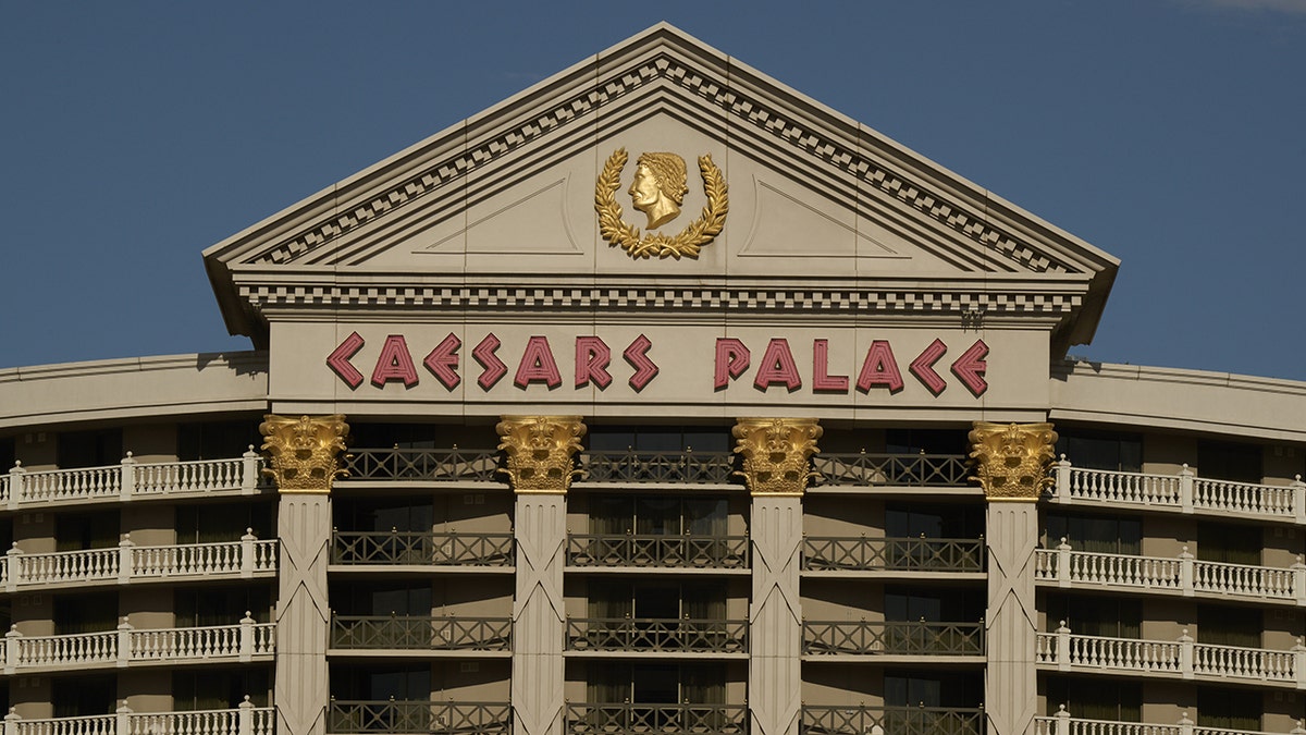 Outside photo of Caesars Palace in Vegas.