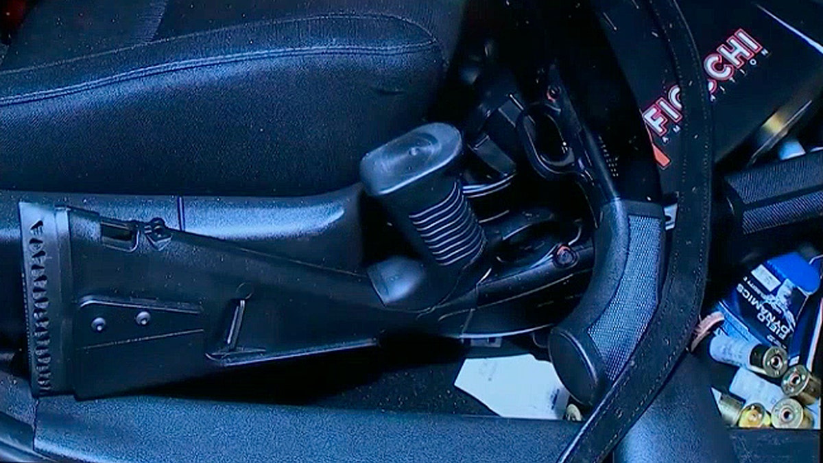 Handgun found in the car of a person who crashed into a power center in Boulder City