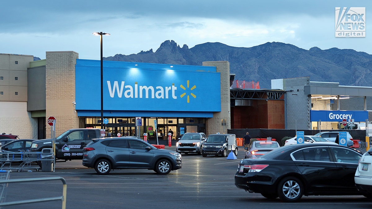 Exterior view of a Walmart store in Tuscon, Arizona.