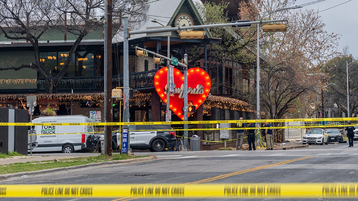 Members of the FBI perform and local law enforcement investigate outside of Buford's bar.
