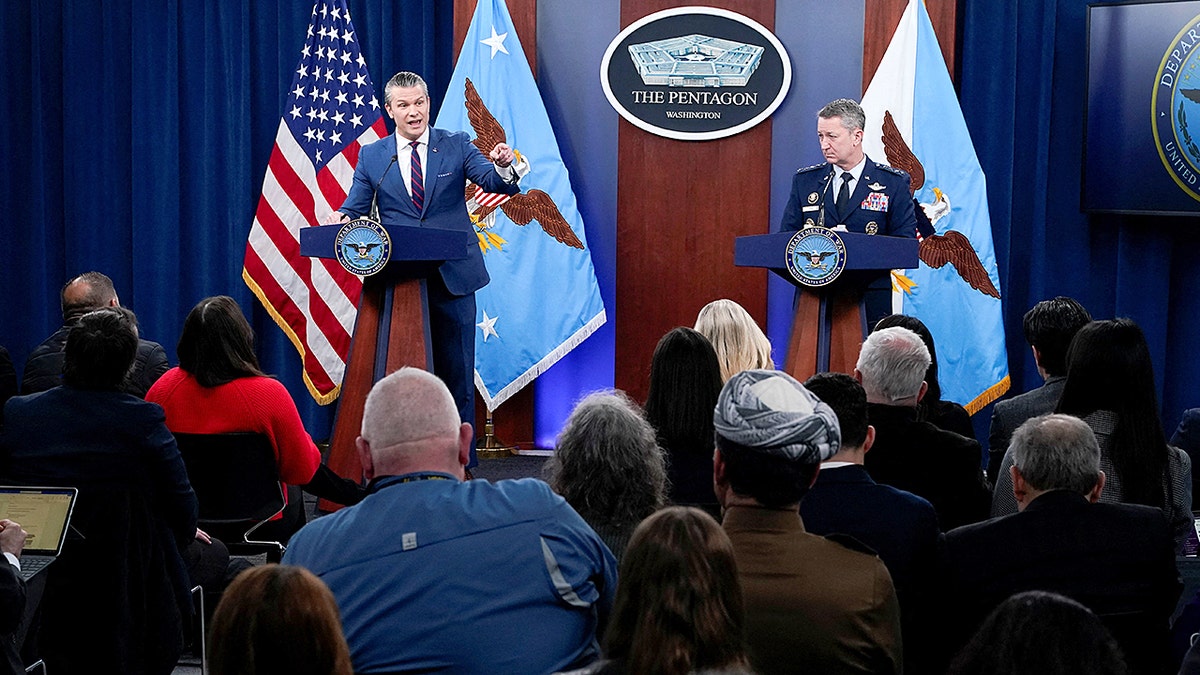 Pentagon News Briefing with reporters