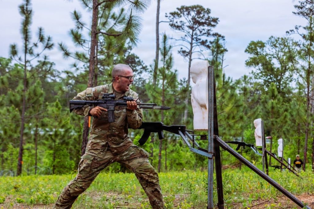 In an age of drones, Army Rangers will now stab through a new bayonet course