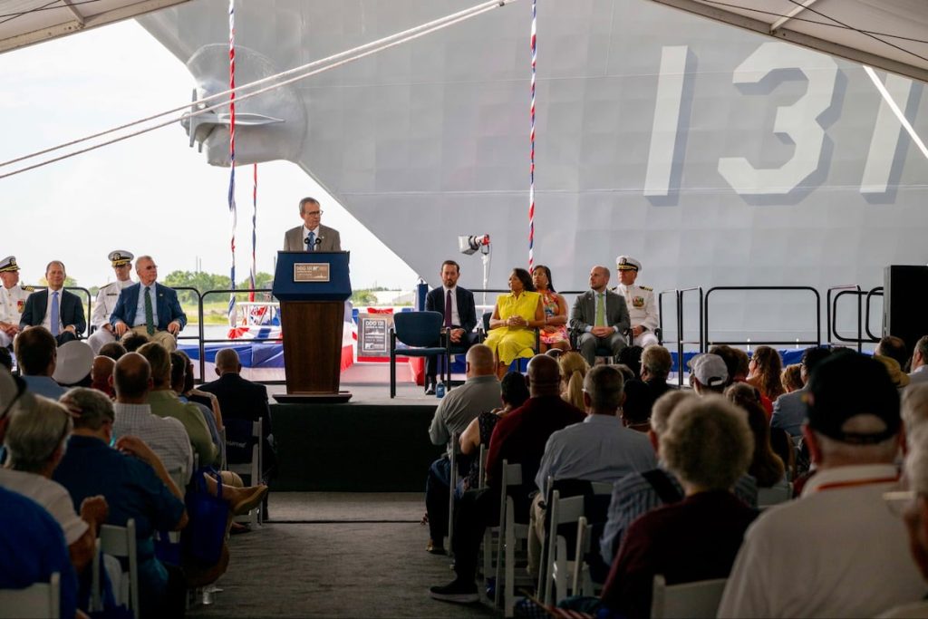 Navy christens Flight III Arleigh Burke-class destroyer after Korean War hero Navy christens Flight III Arleigh Burke-class destroyer after Korean War hero
