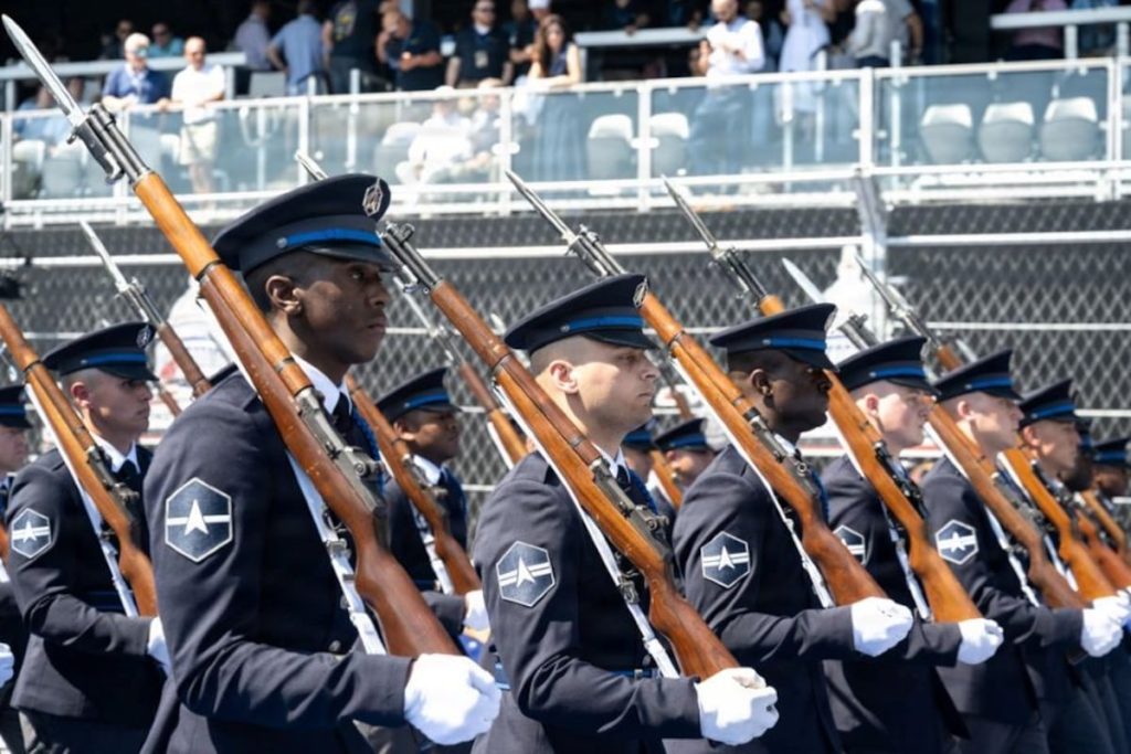 Space Force Honor Guard showcases new ceremonial uniform in DC Grand Prix Space Force Honor Guard showcases new ceremonial uniform in DC Grand Prix