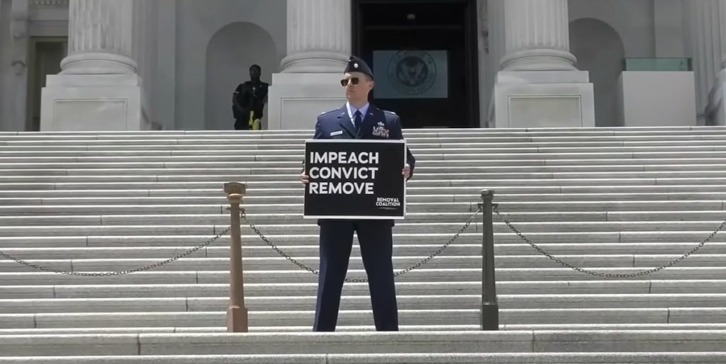 Air Force major who called for Trump’s impeachment requests special court-martial Air Force major who called for Trump’s impeachment requests special court-martial